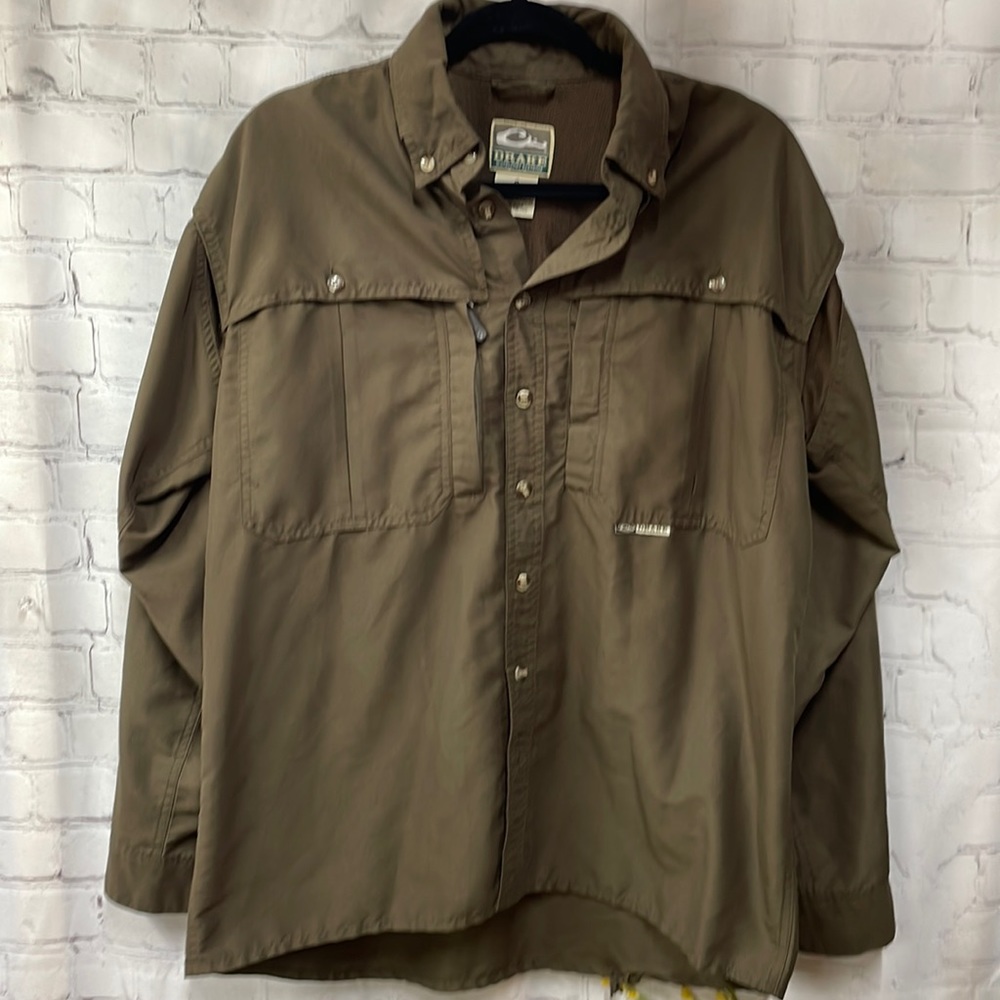 Drake Waterfowl pockets long sleeve duck hunting shirt small
